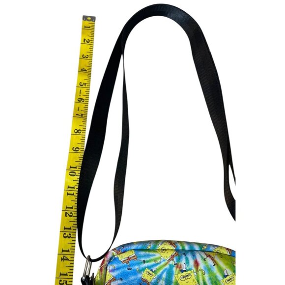 Buckle Down SpongeBob Tie-Dye Print Crossbody Bag Vegan Leather Adjustable Strap - Picture 13 of 13